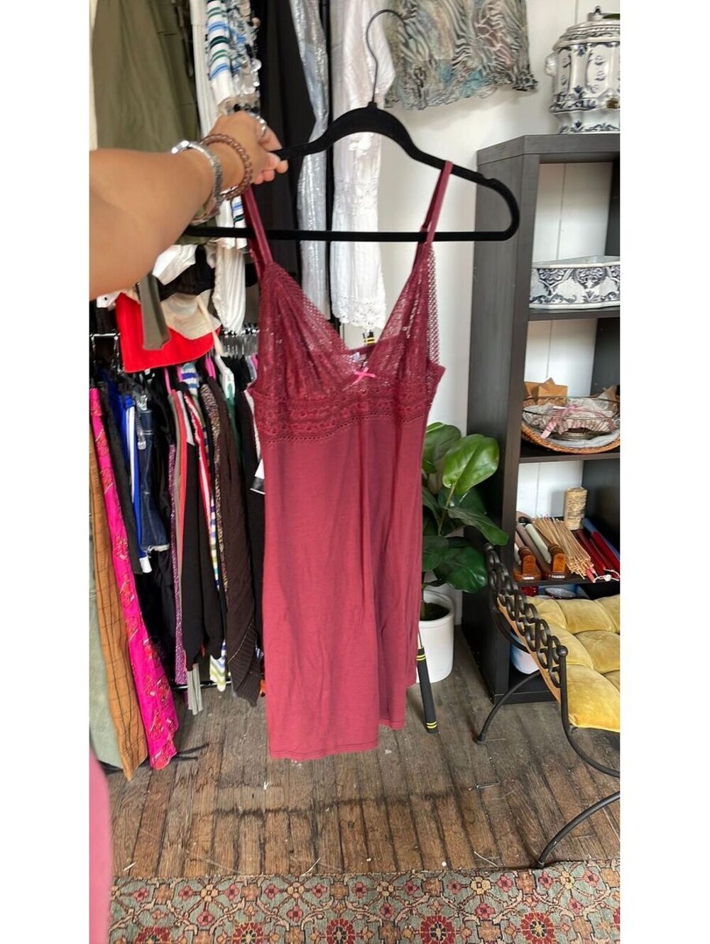 dkny slip dress size L